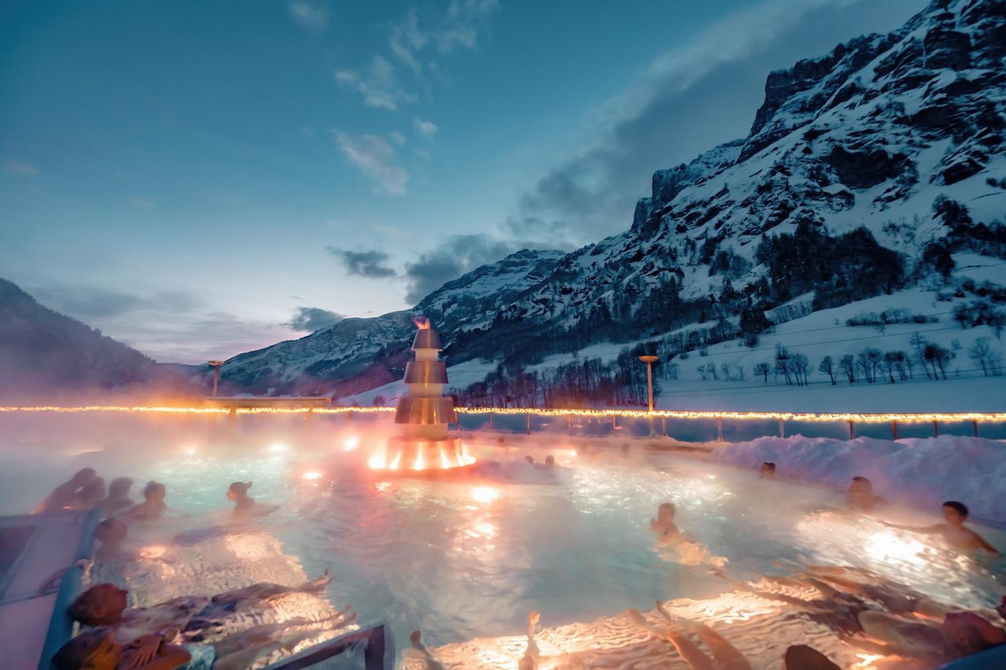 Hotel Walliserhof-Leukerbad-Therme Extérieur photo